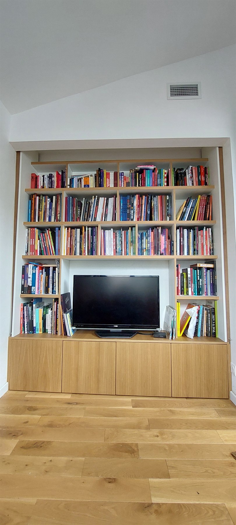 Bibliothèque Domenech remplie de livres